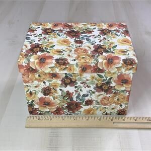 Ashland Heirloom Harvest Small Floral Box Storage Box Organization Set Of Two.